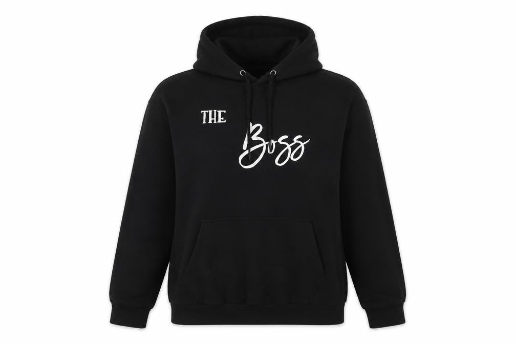 Stars & Stripes Womens Black Cotton Pullover Hoodie Size M Pullover - The Boss