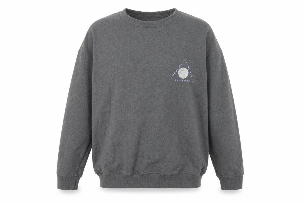 Primark Mens Grey Cotton Pullover Sweatshirt Size XS - we're all one with the earth