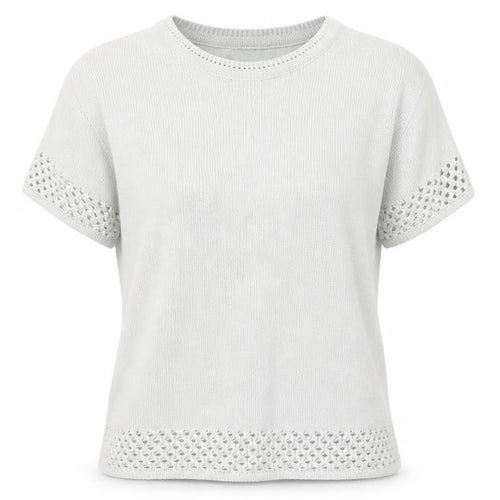 letsshopshop Womens Grey Round Neck Acrylic Pullover Jumper Size S