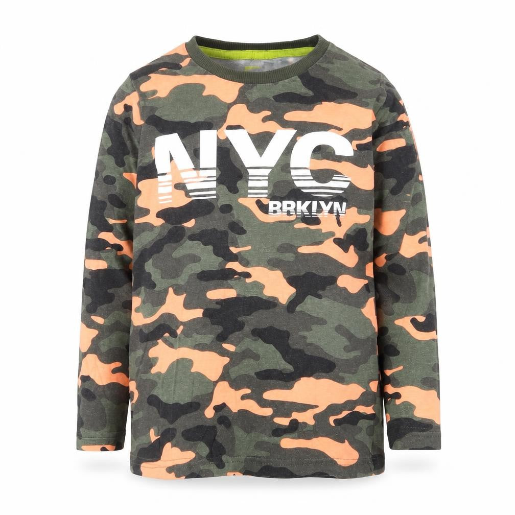 Matalan Boys Multicoloured Camouflage Cotton Basic T-Shirt Size 6 Years Round Neck - NYC