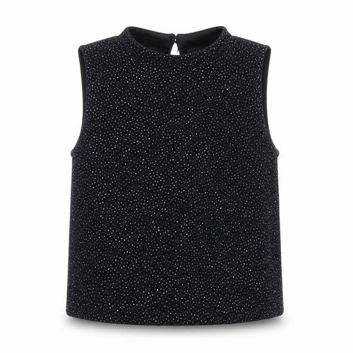 Primark Girls Blue Nylon Jersey Tank Size 10-11 Years Mock Neck Pullover