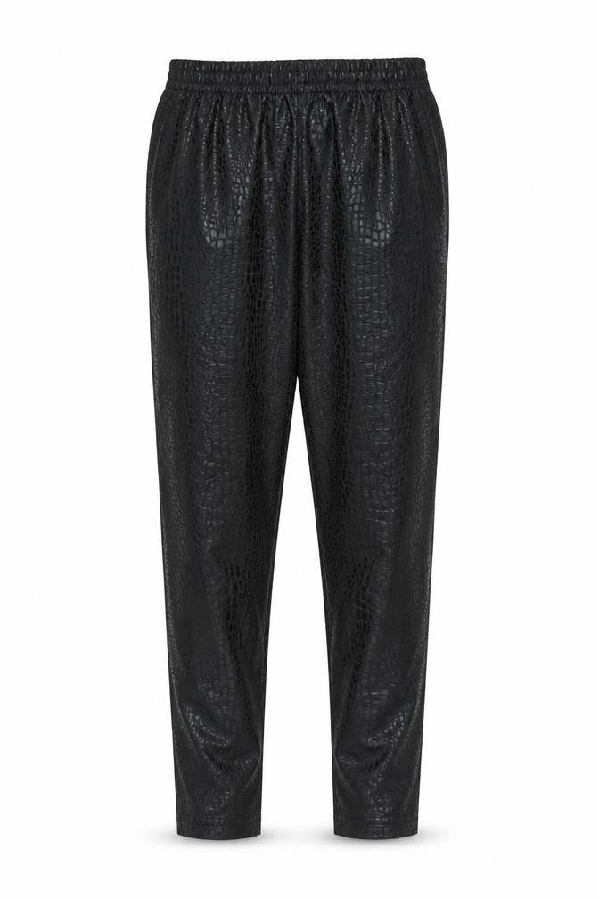 SheIn Girls Black Geometric Polyester Jogger Trousers Size 12 Years Regular