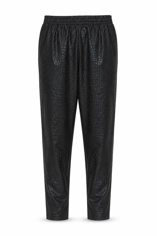 SheIn Girls Black Geometric Polyester Jogger Trousers Size 12 Years Regular