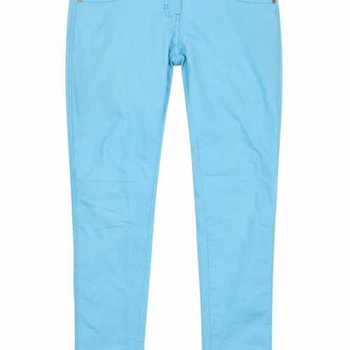 New Look Girls Blue Cotton Skinny Jeans Size 13 Years L29 in Regular