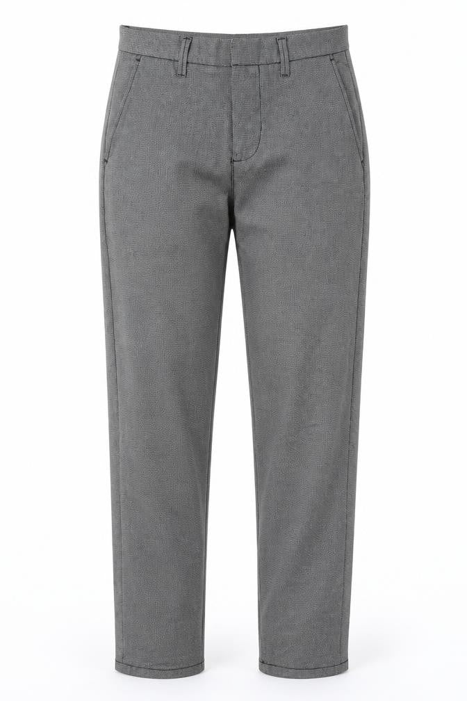 Denim & Co. Womens Grey Geometric Cotton Straight Jeans Size 30 L32 in Regular