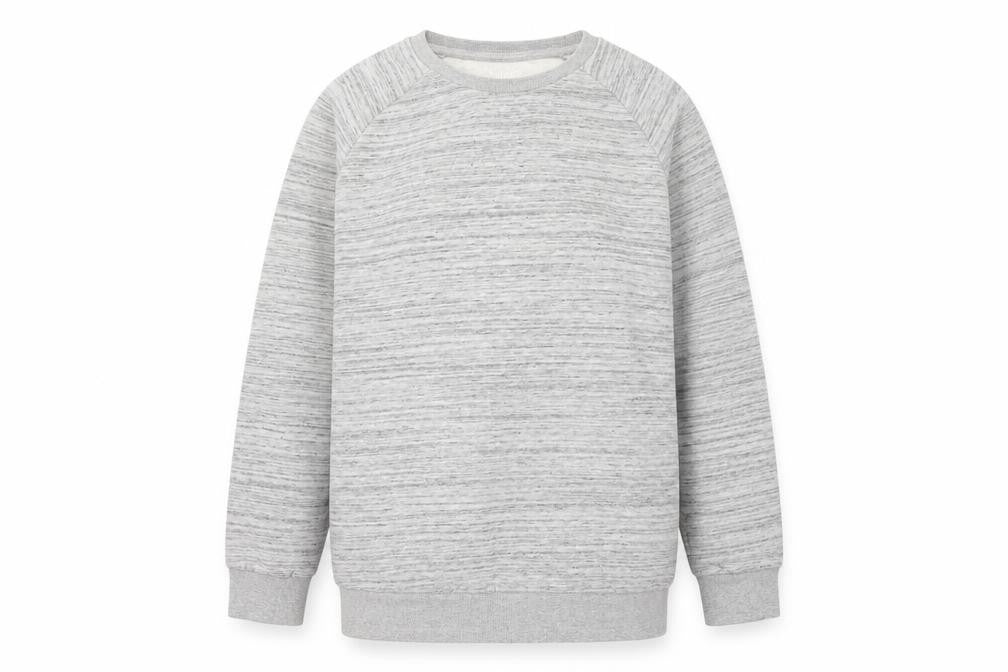 Front view of Nutmeg girls’ grey cotton pullover hoodie, size 11-12, years