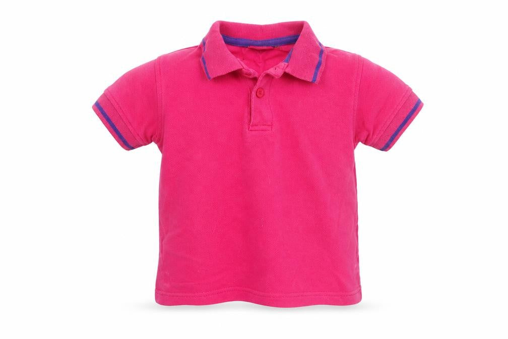 Next Girls Pink Cotton Basic Polo Size 18-24 Months Collared