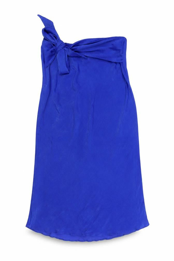 F&F Womens Blue Polyester Straight & Pencil Skirt Size 12 Zip