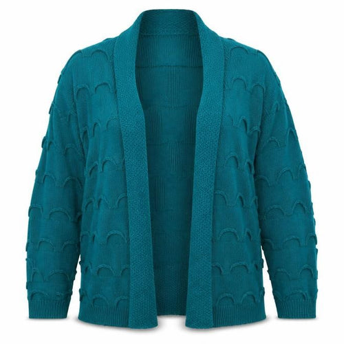 Glimpse Design Womens Green Round Neck Acrylic Cardigan Jumper Size L
