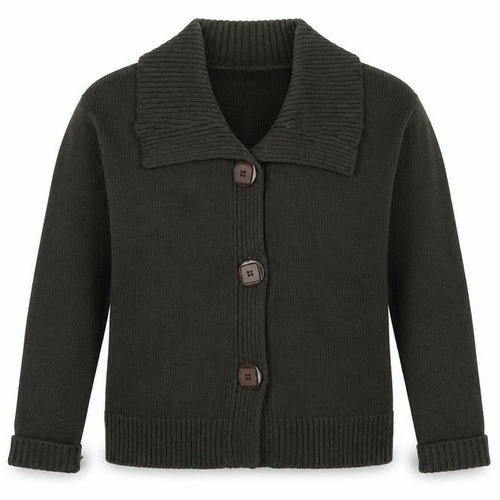 Just Elegance Womens Green V-Neck Acrylic Cardigan Jumper Size M