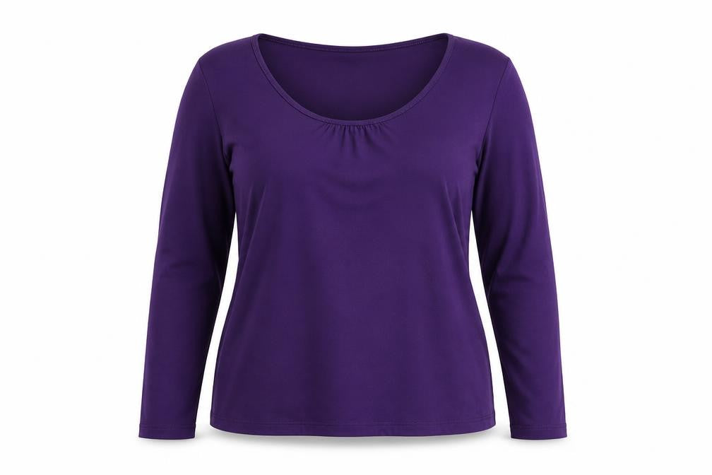 Front view of Punt Roma women’s purple polyester pullover sweatshirt, size L