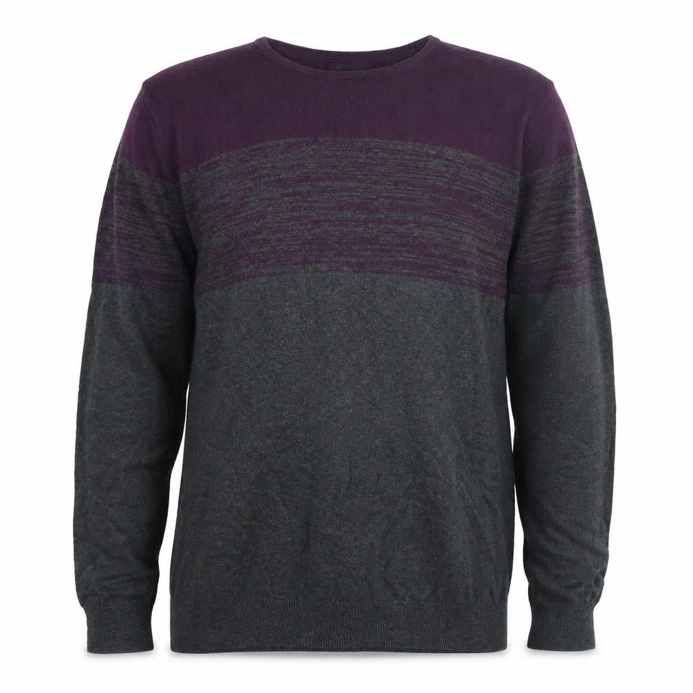 Autograph Mens Grey Round Neck Cotton Pullover Jumper Size L