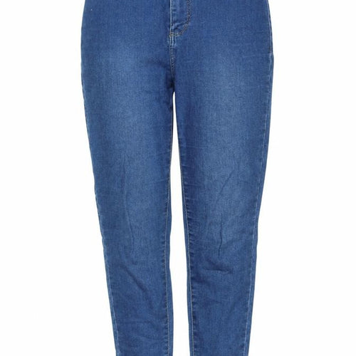 New Look Womens Blue Cotton Straight Jeans Size 10 L29 in Regular