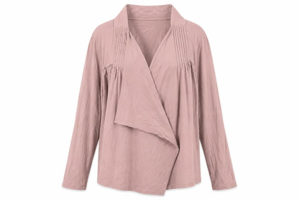 Soon Womens Pink Viscose Kimono Blouse Size 14 V-Neck
