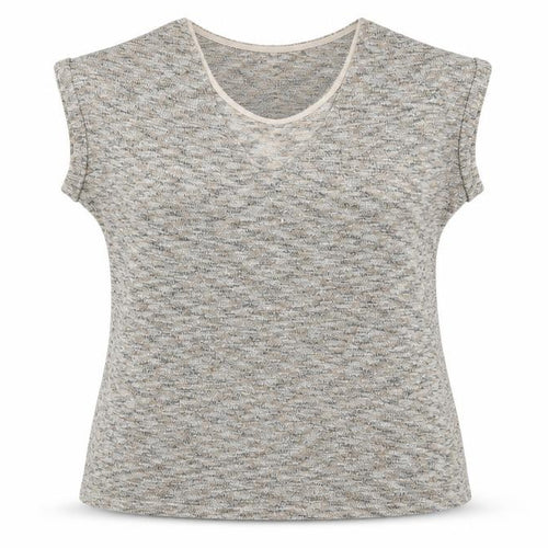 New Look Womens Gold Round Neck Geometric Viscose Pullover Jumper Size 18