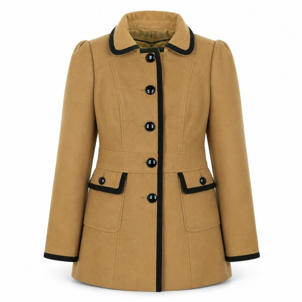 Front view of George women’s brown jacket coatigan, size UK 12