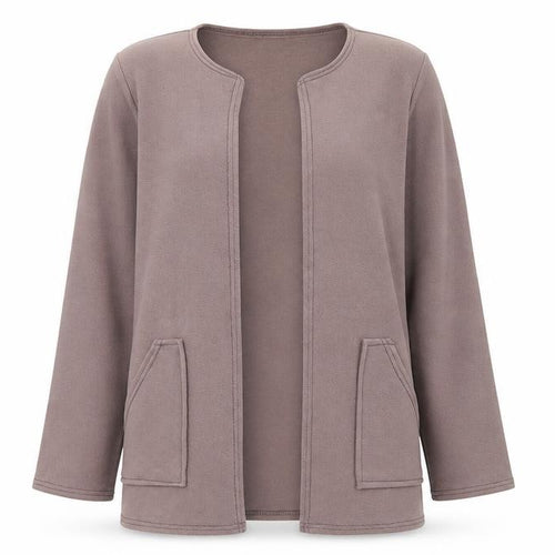 Boohoo Womens Brown Round Neck Polyester Cardigan Jumper Size M - M/L