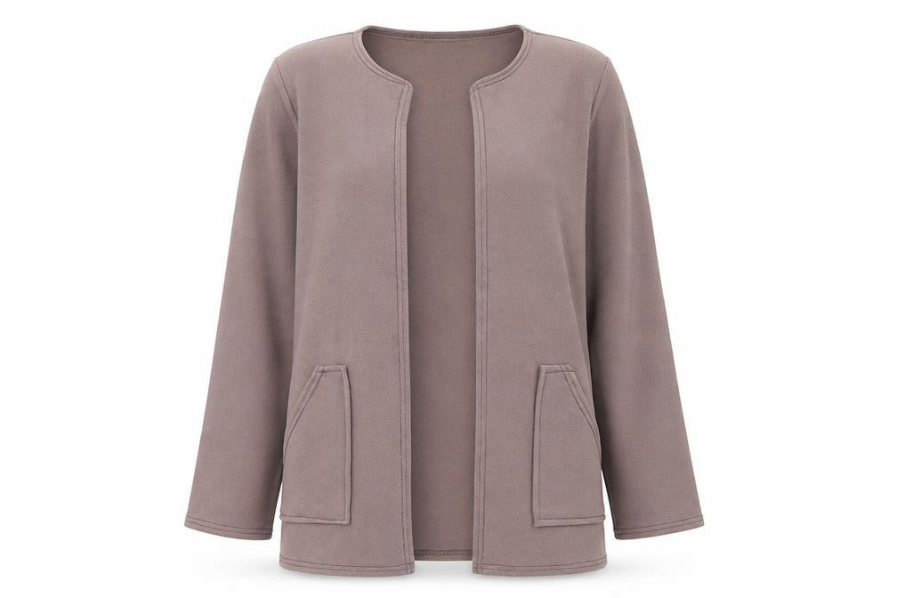 Boohoo Womens Brown Round Neck Polyester Cardigan Jumper Size M - M/L