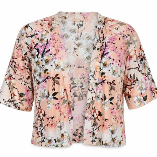Warehouse Womens Pink Round Neck Floral Polyester Cardigan Jumper Size M