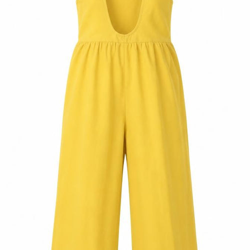 SheIn Womens Yellow Polyester Jumpsuit One-Piece Size XS L27 in