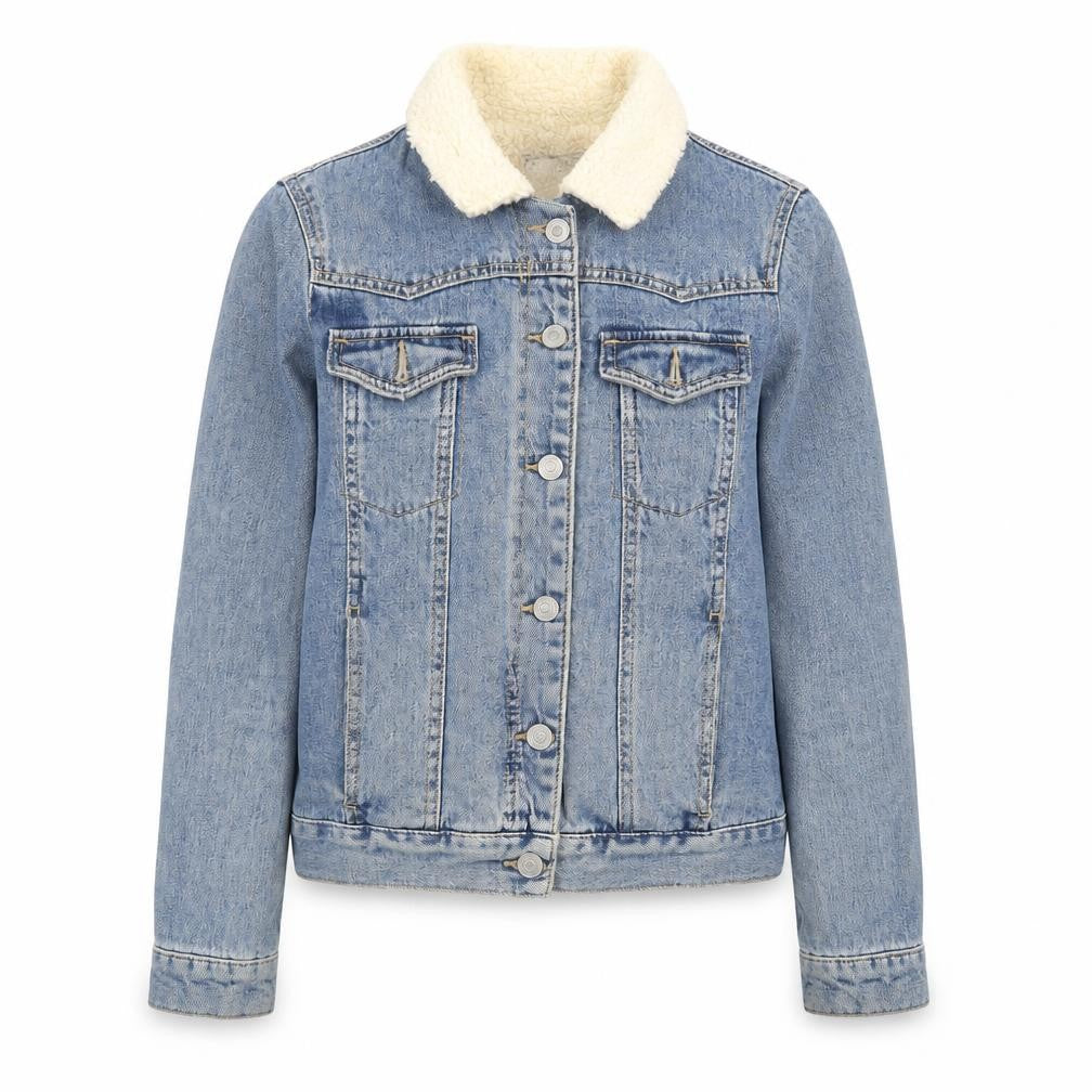 Topshop Womens Blue Jacket Size 6 Button