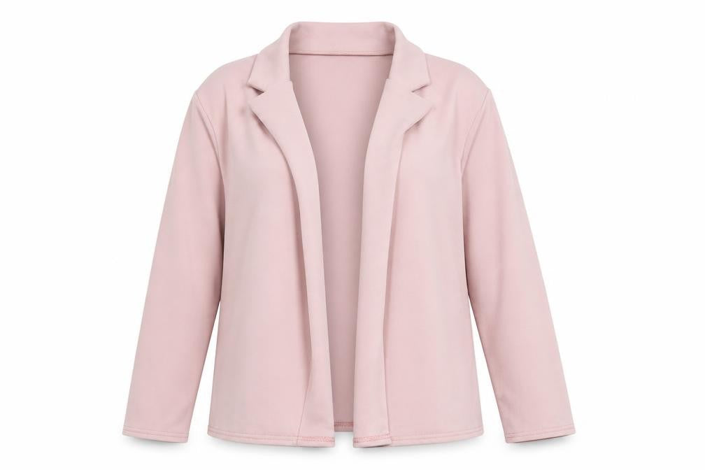 Boohoo Womens Pink Collared Polyester Cardigan Jumper Size 14