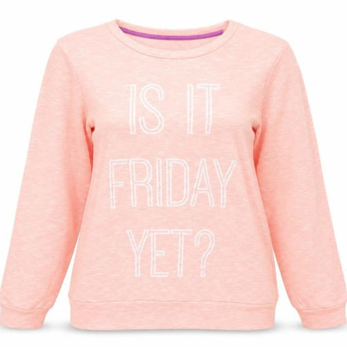 Fashion Box Womens Pink Viscose Pullover Sweatshirt Size 14 Pullover - Is it Friday Yet?