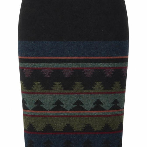 Preworn Womens Multicoloured Geometric Polyester Straight & Pencil Skirt Size 30 in
