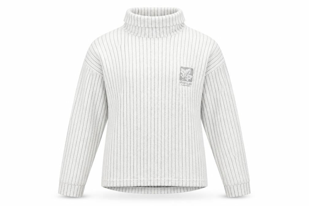 T.O.S.H Womens Grey Roll Neck Striped Cotton Pullover Jumper Size S