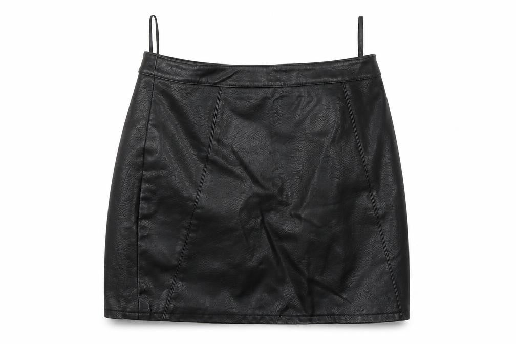 Dorothy Perkins Womens Black Polyester A-Line Skirt Size 8