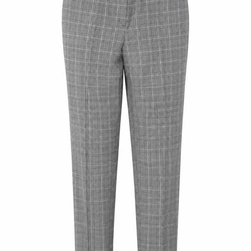 New Look Womens Grey Plaid Polyester Trousers Size 8 L28 in Regular