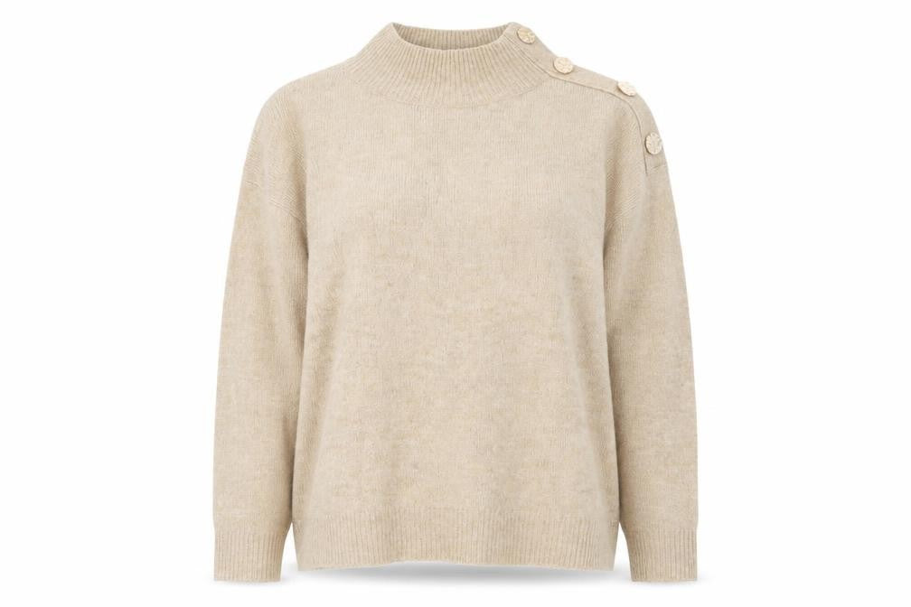 Dorothy Perkins Womens Brown Round Neck Acrylic Pullover Jumper Size 10
