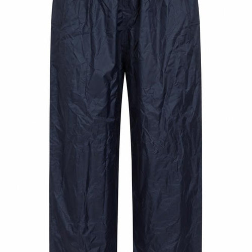 Wetplay Womens Blue Polyester Rain Trousers Trousers Size L L27 in Regular