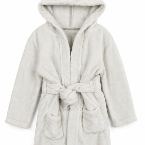 George Girls White Solid Polyester Kimono Gown Size 4-5 Years Tie - bunny ears