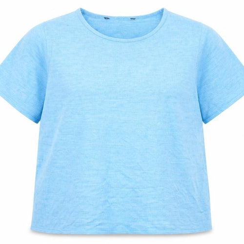Bonmarché Womens Blue Round Neck Acrylic Pullover Jumper Size 18