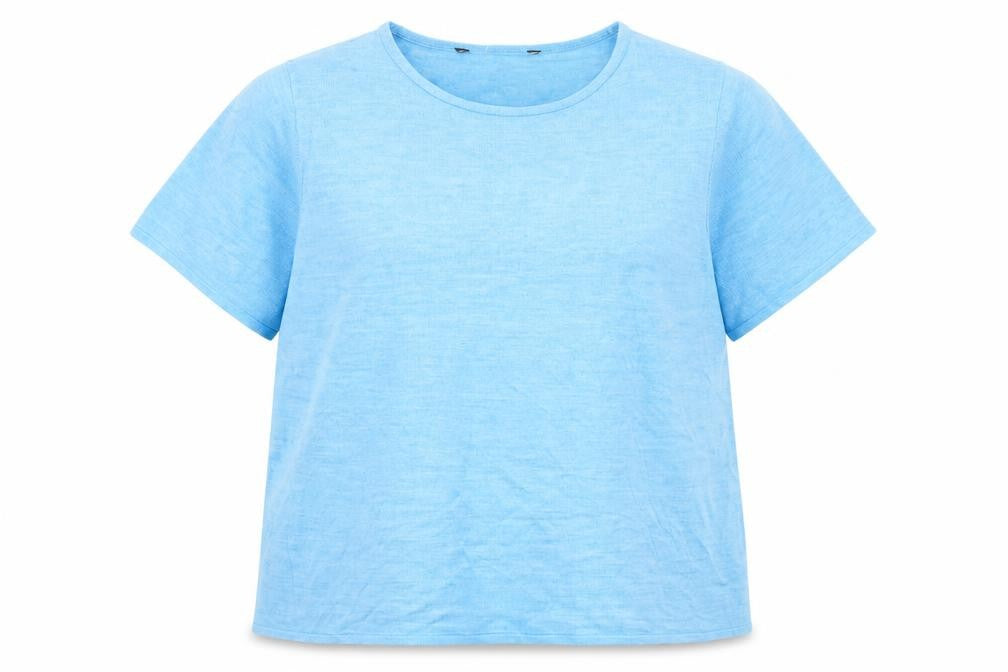 Bonmarché Womens Blue Round Neck Acrylic Pullover Jumper Size 18