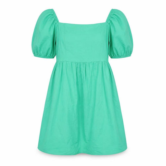 Front view of New Look women’s green polyester a-line, size UK 12, square neck pullover