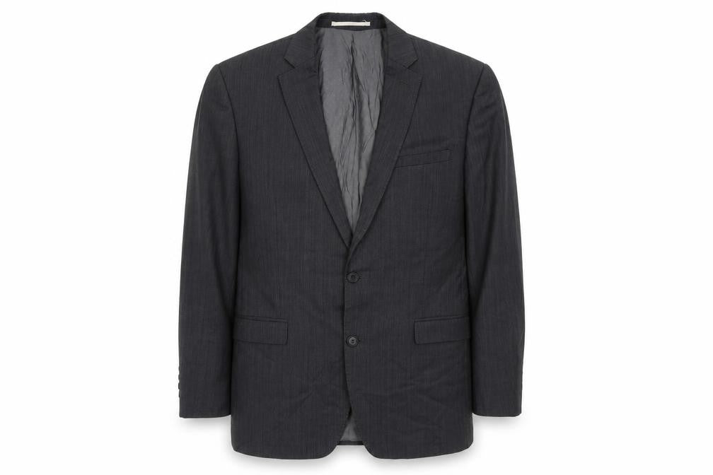 Front view of French Connection men’s grey wool jacket suit jacket, size 40
