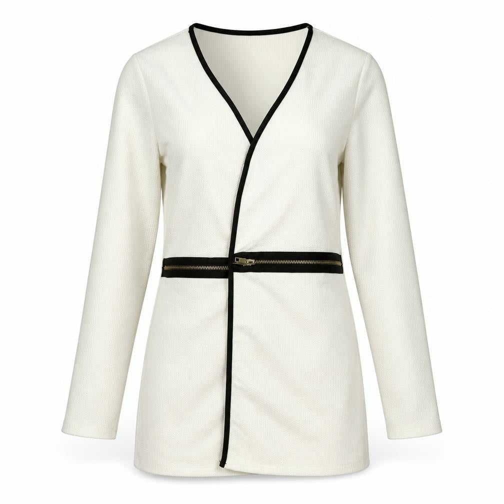 Blue Vanilla Womens White Jacket Size XS