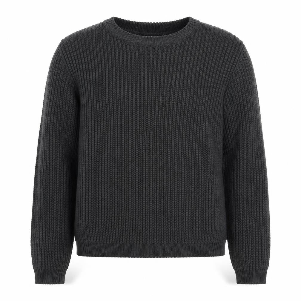 New Look Girls Grey Round Neck Acrylic Pullover Jumper Size 14-15 Years Pullover