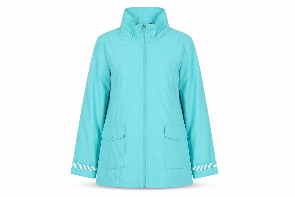 Finesse Womens Blue Jacket Coat Size 10