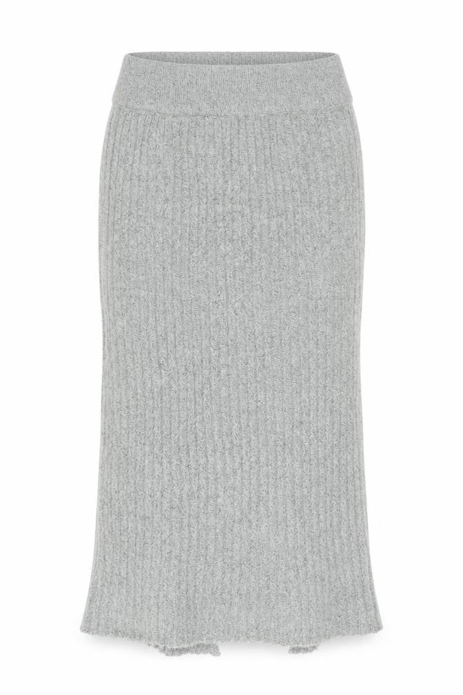 Brave Soul Womens Grey Acrylic A-Line Skirt Size M