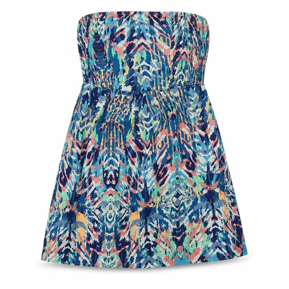 Ocean club Womens Multicoloured Geometric Polyester Flare Skirt Size 10