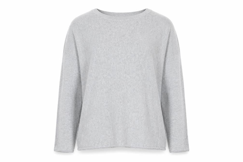 Sportsgirl Womens Grey Round Neck Cotton Pullover Jumper Size XL
