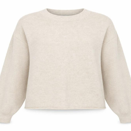 STB Women Womens Beige Round Neck Acrylic Pullover Jumper Size S