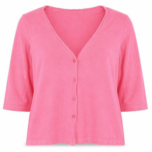 Marks and Spencer Womens Pink Round Neck Cotton Cape Jumper Size 14