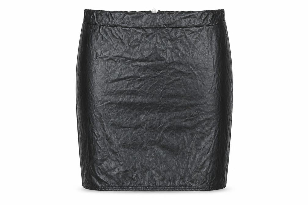 PRETTYLITTLETHING Womens Black Polyester Straight & Pencil Skirt Size 10 Zip