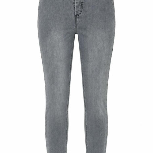 Topshop Womens Grey Cotton Skinny Jeans Size 26 in L27 in Slim Zip