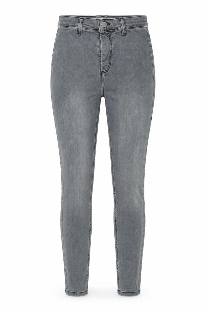 Topshop Womens Grey Cotton Skinny Jeans Size 26 in L27 in Slim Zip