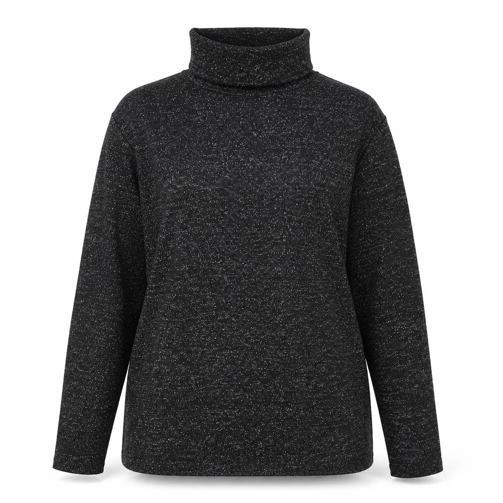 Front view of Blooming Marvellous women’s black roll neck polyester jumper, size S